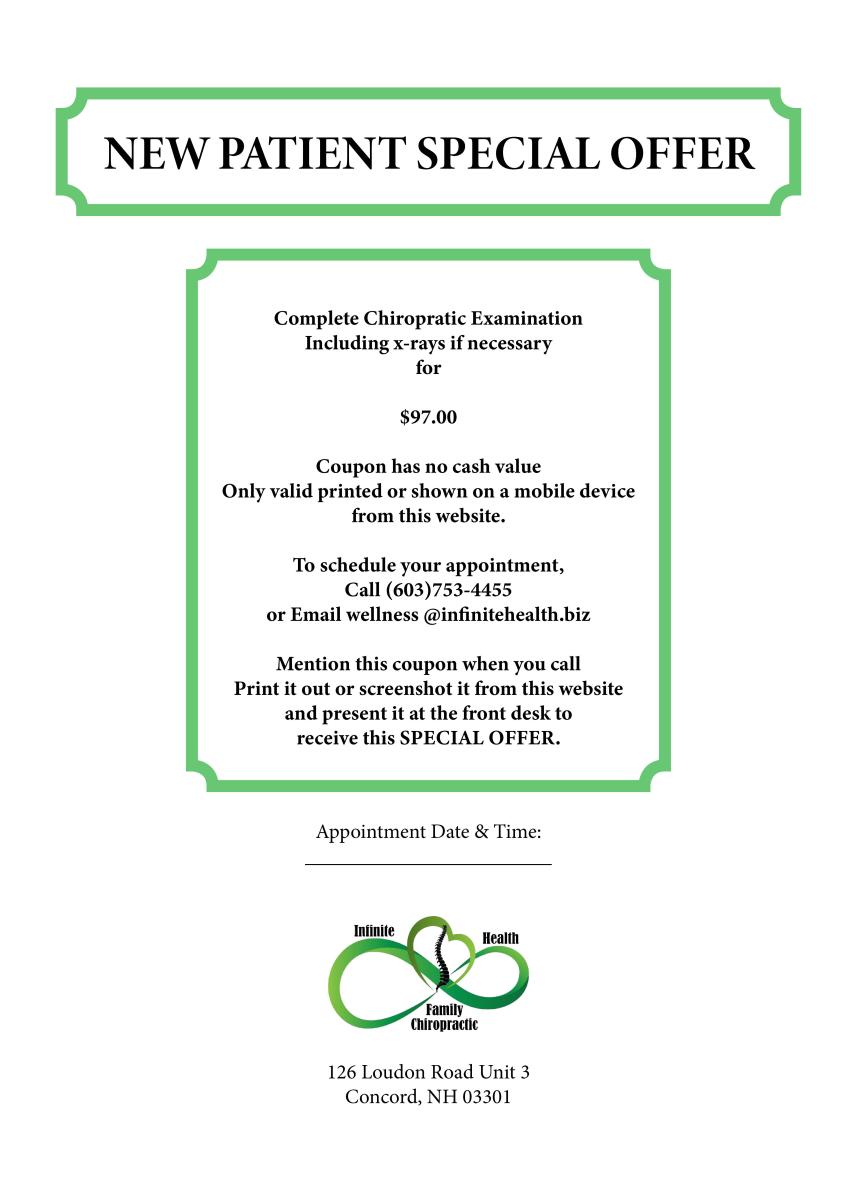 Infinite Health Family Chiropractic Dr. Sam Ayan Chiropractor Concord Boscawen Penacook New ...